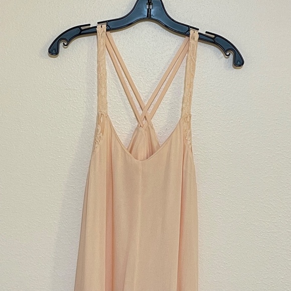 Others Follow Peachy Dress With Lace Trim and Raw Hem Size Small - Picture 9 of 13